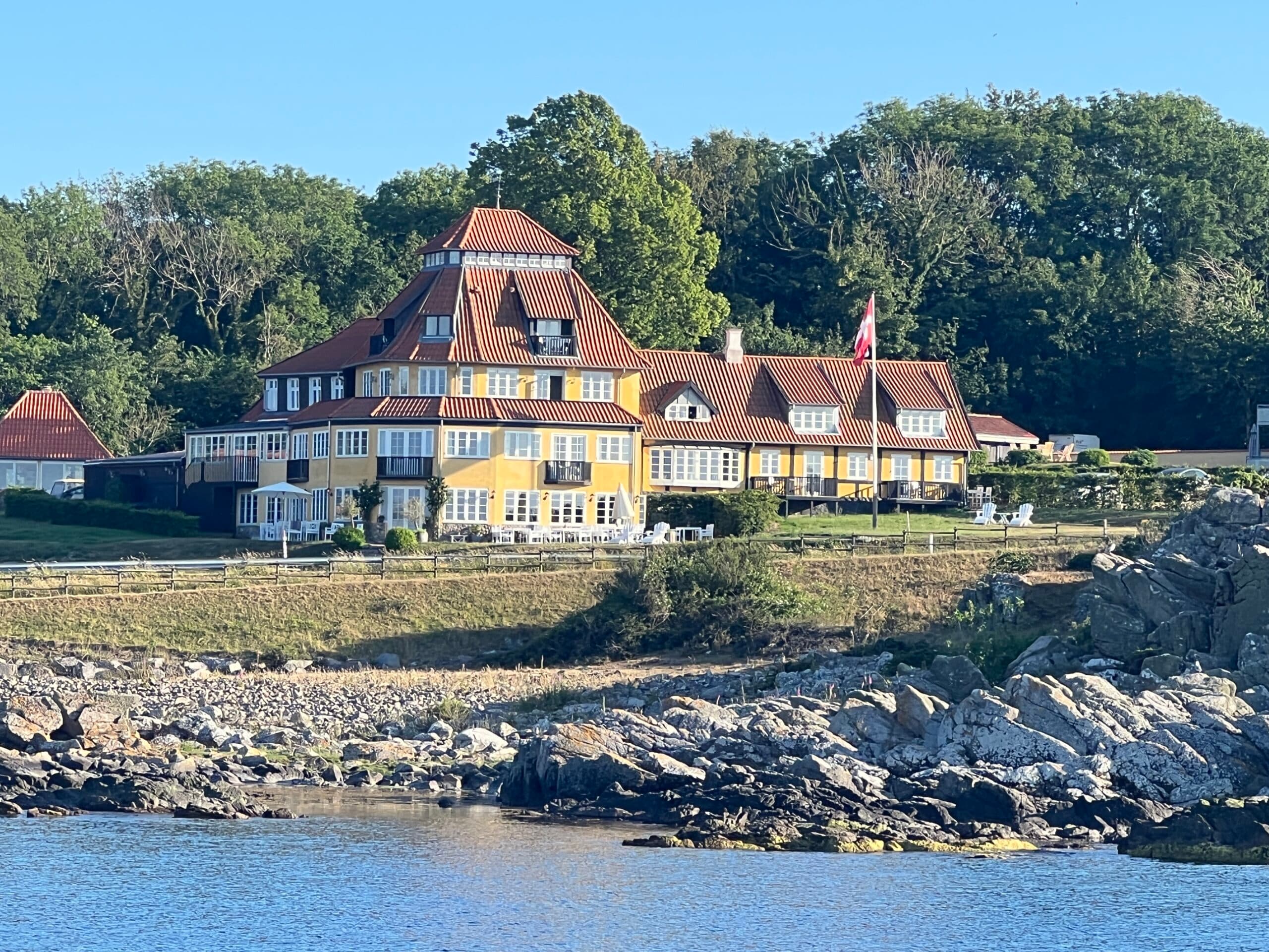 Hotel exterior from the seaside